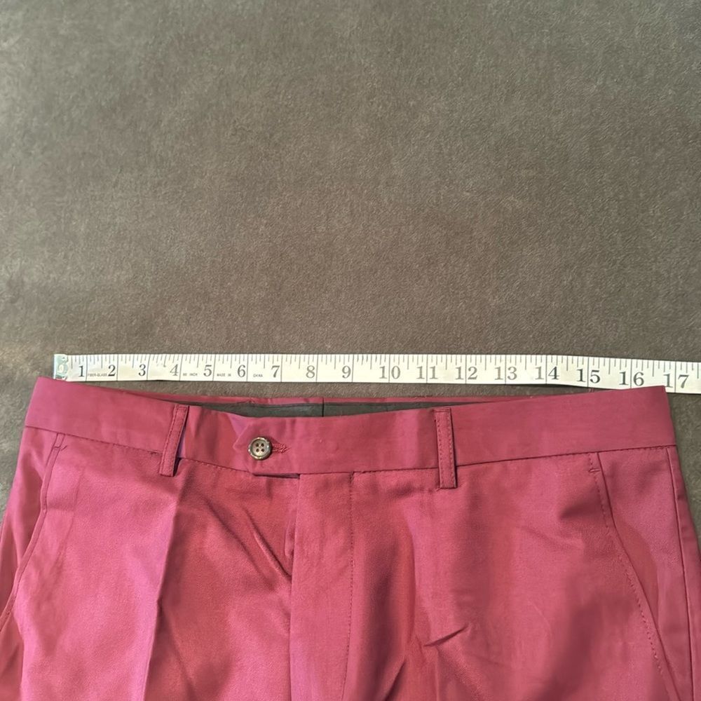 Men’s Slim Fit Double Breasted 2Piece Suit Notched Lapels Jacket 36 Pants 32 NWT - Picture 9 of 12